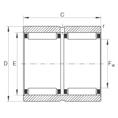 підшипник RNAO35X45X26-ZW-ASR1 INA