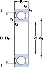 підшипник 6303-Z SKF