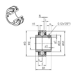 підшипник CUC206 SNR