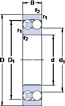 підшипник 1206 ETN9 SKF