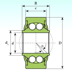 підшипник GE 10 BBH ISB