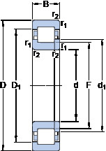 підшипник NUP 1876 ECM SKF