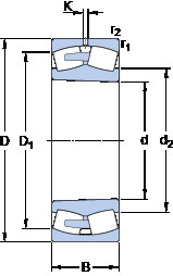 підшипник 238/1060 CAKMA/W20 SKF