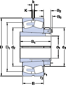 підшипник 239/710 CAK/W33 + OH 39/710 H SKF