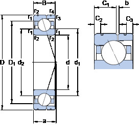 підшипник 71921 CD/HCP4AL SKF