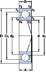 підшипник 71917 ACE/P4A SKF