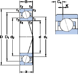 підшипник 71918 CE/HCP4AH1 SKF