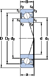 підшипник S7016 CE/HCP4A SKF