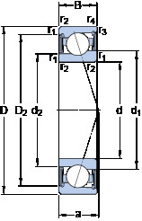 підшипник S71906 ACE/HCP4A SKF