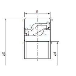 підшипник 20TAB04-2LR NACHI