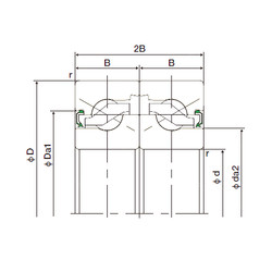 підшипник 17TAB04DF-2NK NACHI