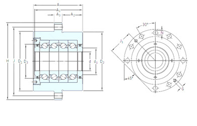 підшипник BSQU 240 TFT SNFA