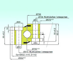 підшипник EB1.22.0758.201-1SPPN ISB