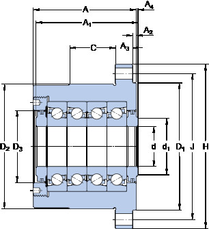 підшипник FBSA 208 A/QBC SKF