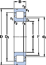 підшипник NUP 2210 ECNP SKF