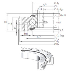 підшипник VSA 20 0544 N INA