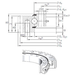 підшипник VSA 25 0955 N INA