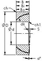 підшипник GAC30N AST