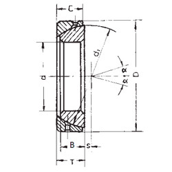 підшипник GAC45S FBJ