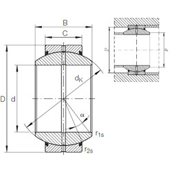 підшипник GE 60 FO-2RS INA