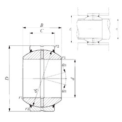 підшипник GE 260GS-2RS IKO