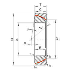 підшипник GE45-SW INA