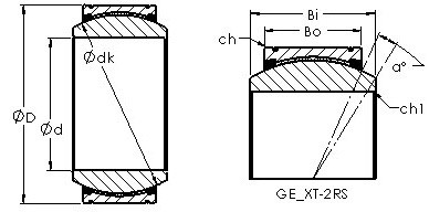 підшипник GE160XT-2RS AST