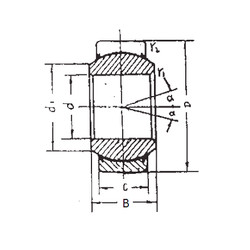 підшипник GEEM60ES-2RS FBJ