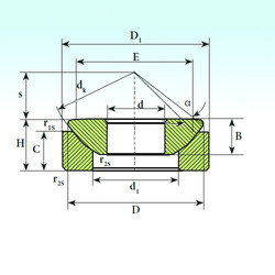 підшипник GX 40 CP ISB