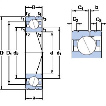 підшипник 71916 CD/P4AL SKF