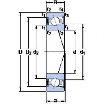 підшипник S7011 ACE/P4A SKF