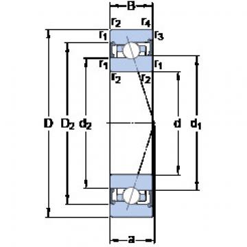 підшипник S71907 CB/HCP4A SKF