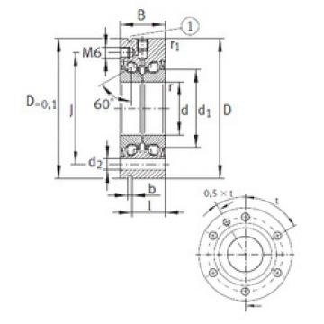 підшипник ZKLF40115-2Z INA