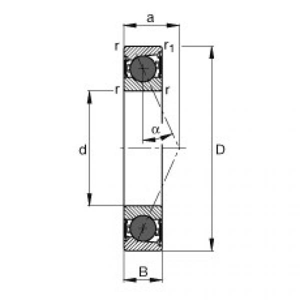 підшипник HCB7017-E-2RSD-T-P4S FAG #1 image