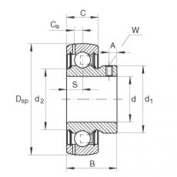 підшипник GAY12-NPP-B-FA164 INA #1 image