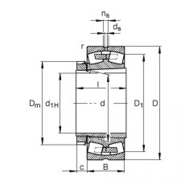 підшипник 23040-E1A-K-M + H3040 FAG #1 image