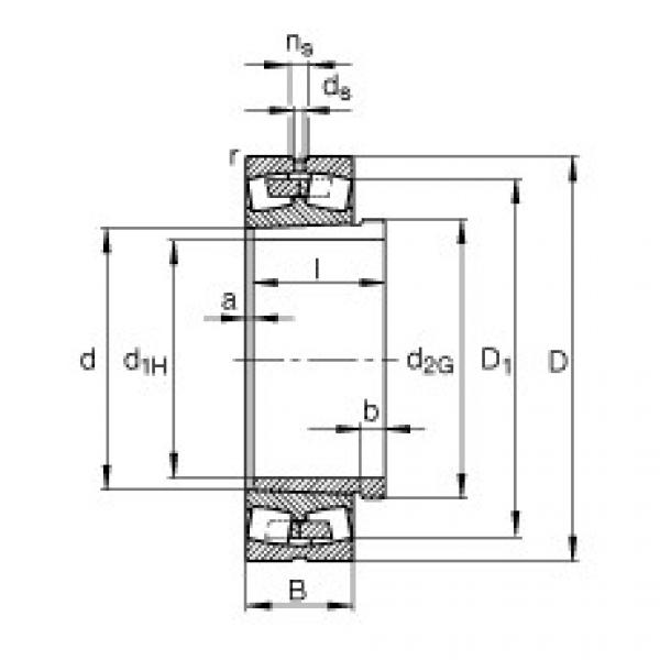 підшипник 24076-B-K30-MB + AH24076-H FAG #1 image