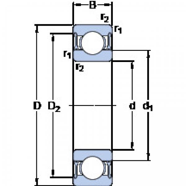 підшипник 61817-2RZ SKF #1 image