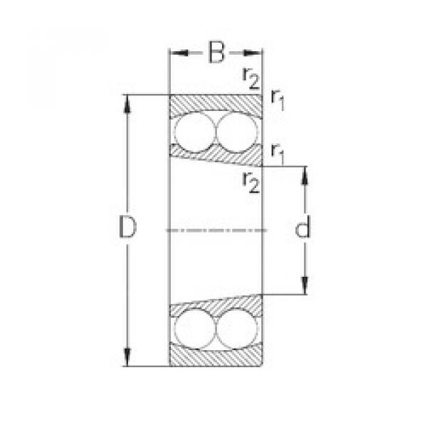 підшипник 1306-K NKE #1 image