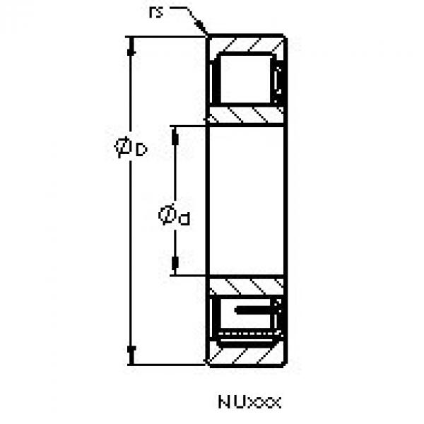 підшипник NU217 E AST #1 image