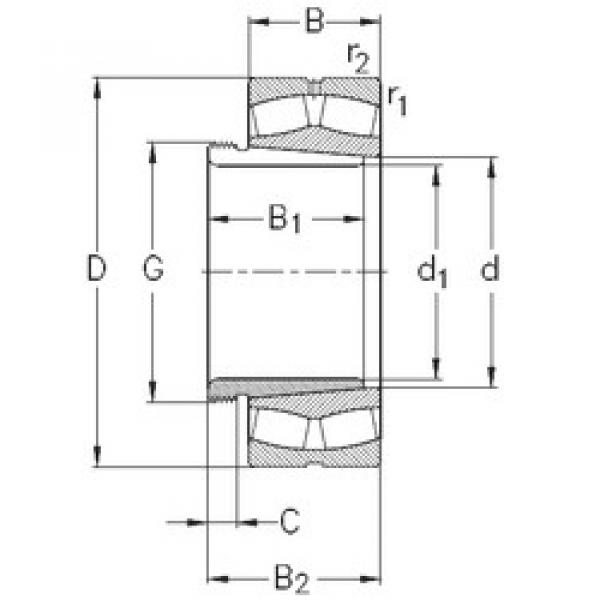 підшипник 24068-K30-MB-W33+AH24068 NKE #1 image