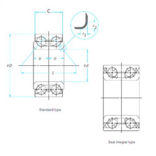 підшипник 38BWD12 NSK #1 image