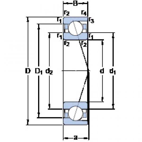 підшипник 71948 ACD/P4A SKF #1 image