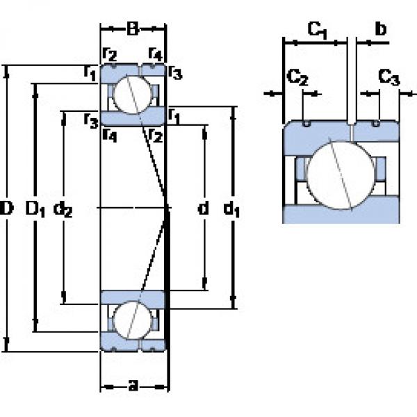 підшипник 71920 ACE/HCP4AL SKF #1 image