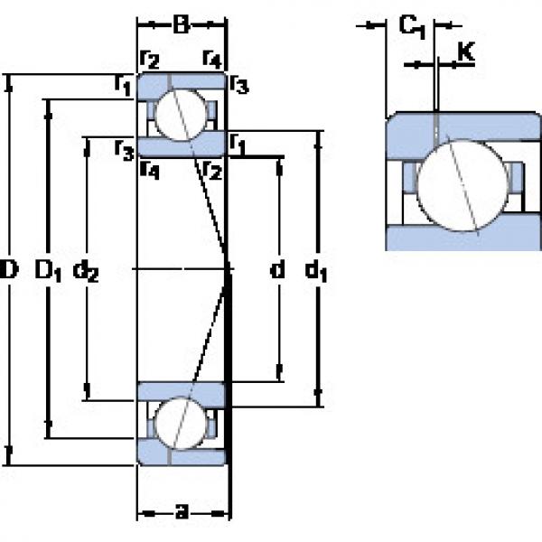 підшипник 71918 CE/HCP4AH1 SKF #1 image