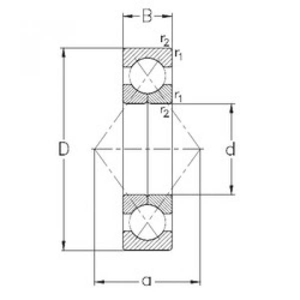 підшипник QJ208-MPA NKE #1 image