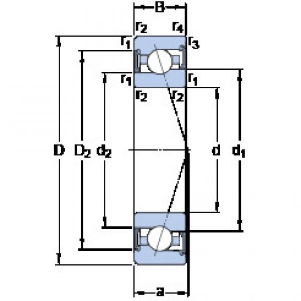 підшипник S7010 ACE/HCP4A SKF #1 image