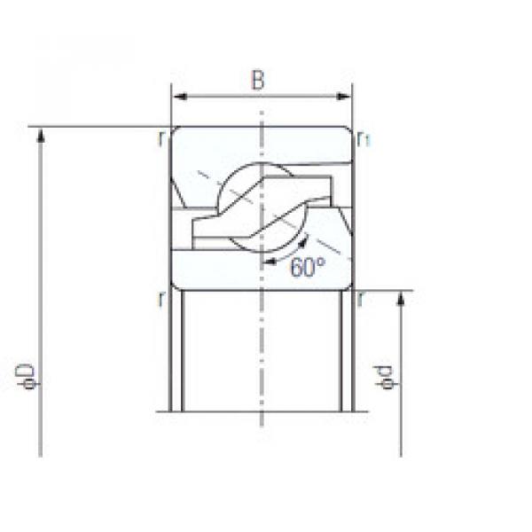 підшипник 40TAB09 NACHI #1 image