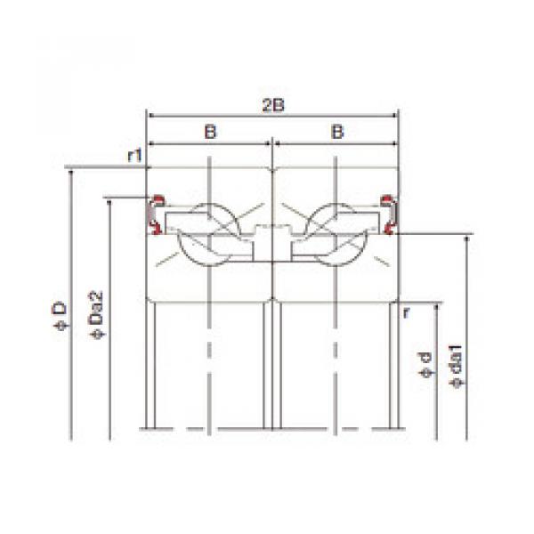 підшипник 35TAB07DB-2LR NACHI #1 image