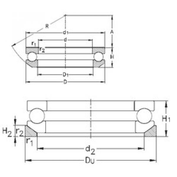 підшипник 53238+U238 NKE #1 image